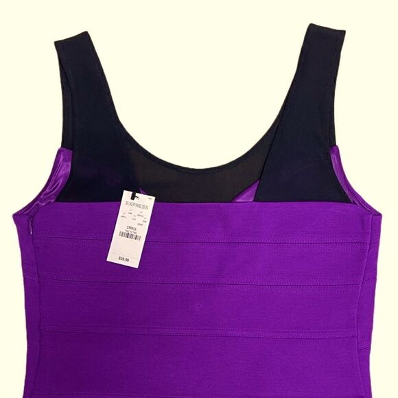 🌟NEW🌟 Express Purple Mini Dress - Picture 3 of 3